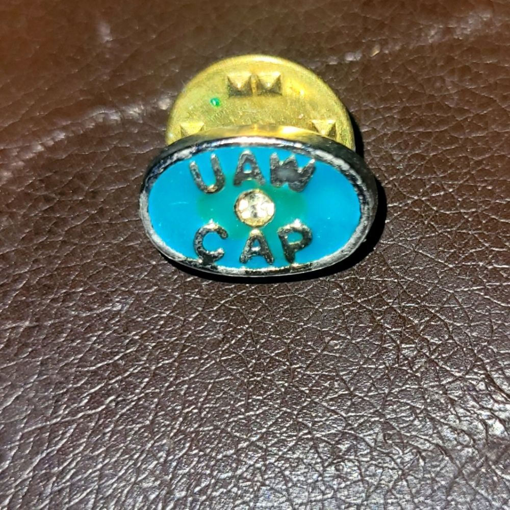 Vintage UAW CAP Lapel  Pin